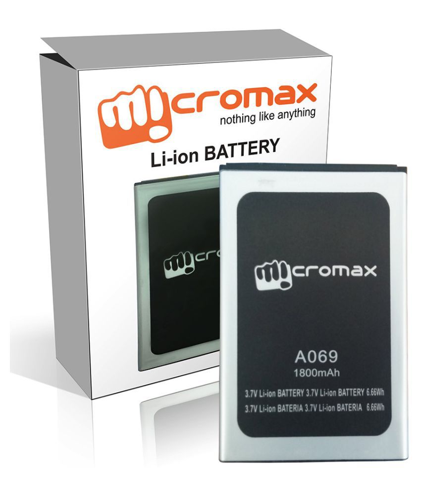 Micromax Bolt A069 Battery with 1800 mAh - Realkart.in